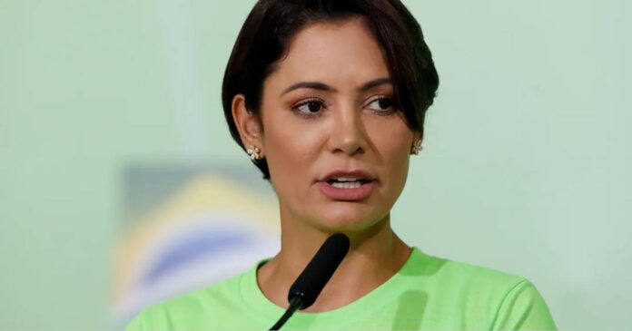 A ex-primeira-dama Michelle Bolsonaro • Isac Nóbrega/PR